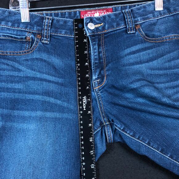 Lucky Brand Womens Jeans Blue Denim Mid Rise Lola Boot Ankle Stretch 12/31 - Picture 8 of 12